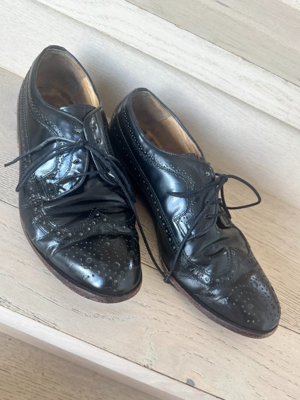 Moreschi Leicester Brogue Oxfords Black